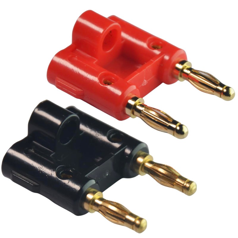 CESS Two Way Speaker Banana Male Plug Cable Connectors - Dual Banana Plug (10 Pack) - Image 2